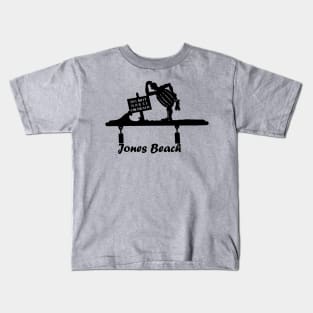 Jones Beach Art Deco Sign - Do Not Dress On Beach Kids T-Shirt